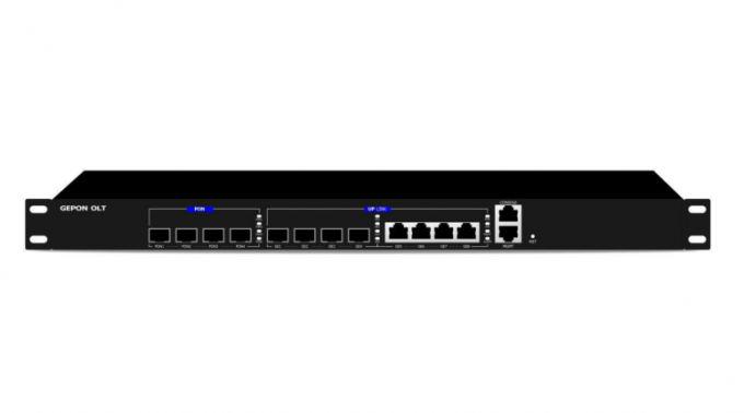 OLT 4 Ports 8 GE GPON EPON Uplink Port 1 Console Port 1 Management Port 19 Inches