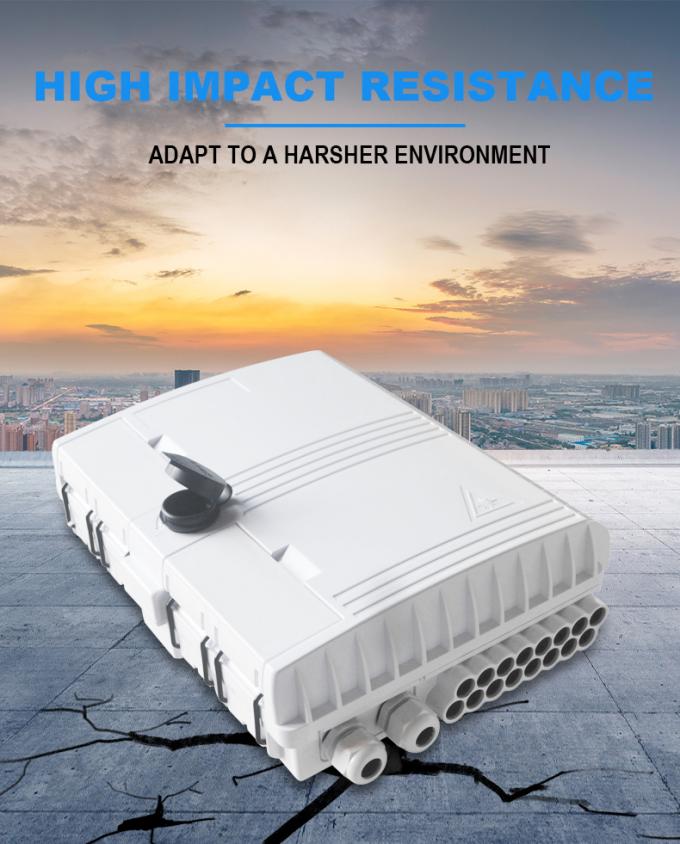 PC ABS IP55 FTTH 12core Fiber Optic Terminal Box