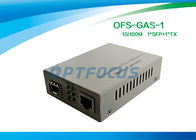 10/100/1000M Gigabit Sfp Media Converter With 256K External Power One SFP GE Slot