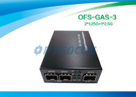 2 × 1.25G to 2.5G Gigabit Ethernet Media Converter , SFP to SFP