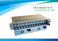 19 Inch Rack mount  Fiber Media Converter 2U 14 Slots Dual Power Supply with 4 Fans Stand Alone