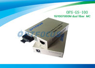 Flow Control Ethernet Fiber Optic Media Converter Gigabit Single Mode 100Km RJ 45