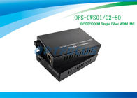 1310nm 1550 nm Fiber Media Converter Single Mode SM  80 Km SC 10 / 100 / 1000Base - Tx to 1000 Base - FX
