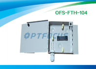 4 Core 2 Holes Cable Ports Termination Box  Fiber 0.25 kg Φ5 Φ10 Wall Type