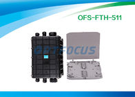 PC Optical Fiber Splicing Enclosure Mechnical Seal Joint Box 6 Port Horizontally