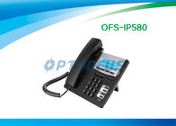 CE POE IP Phone , 3 Way SIP Phone Service HD handset 802.3af 128x48 Backlight