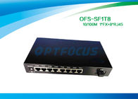Full Duplex Optical Fiber Switch 8 Port 1536 Bytes Frame UTP Cable
