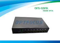 SFP 8 Port Fiber Optic Ethernet Switch 100mbps , Full Duplex Switch Dual Mode