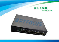 8 Port 12 Gbe SFP Fiber Optic Ethernet Switch 100 BASE - Fx DC5V 1A Power supply