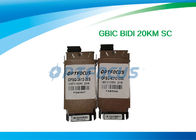 BI-DI 20KM SC Single Mode Fiber GBIC Transceiver 1310nm TX / 1550nm RX 1.25G