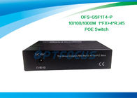 SC Fiber Managed Poe Switch 20KM 100BASE - Fx + 4 Port 10 / 100BASE - Tx DF SM