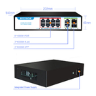 OEM ODM poe switch gigabit 8-poe port 1000M,2 port 1000M RJ45 ,2-port 1000M SFP for NVR ISP FTTH CCTV IP camera