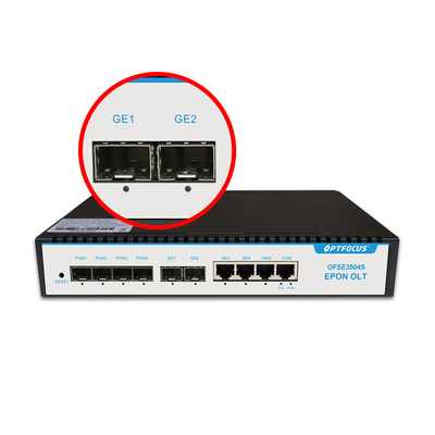 Fiber FTTH 4 Ports OLT GPON/EPON 1G/10G 2.5G/1.25G/1G/100M