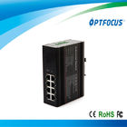 Single mode 20km / 40km fast fiber Industrial Ethernet switch unmanaged 8 10M / 100M RJ45