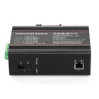 PoE Industrial Ethernet Switch 1 100M fiber port and 1 10 / 100M RJ45 port