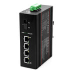 WDM Industrial Switch support POE 1*100M fiber port 4*10 / 100M rj45 ports