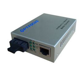 DC48V Power Over Ethernet POE media converter 100M 1 port FX to 1 port 10 / 100M rj45