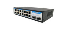Stable Power Supply PoE Network Switch 16 Port 10 / 100 / 1000M 2 Uplink 10 / 100 / 1000M For Ip Cameras