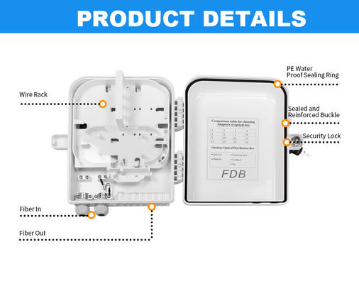 FTTH  ABS 1x8 SC 16cores Optics Joint Box Tray
