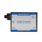 Optical Converter 1310nm 1*100M SC to 1*10/100M RJ45 power consumption 2.5W Fiber Media Converter 120km