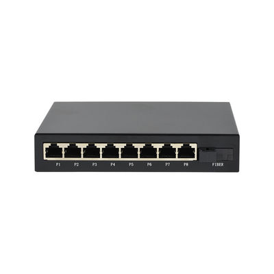 7W 20Gbps 20km L2 Fiber Optic Switch 8 Port 1 SFP 10/100/1000Mbps