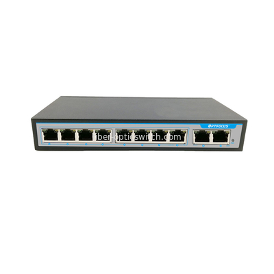 MDIX PoE Sfp Fiber Ethernet Switch 8 Ports AC240V Seamless Connection