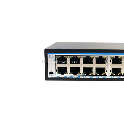 10/100M Single Fiber Optic Switch 1310nm 16 Ports FTTH 120W With Poe