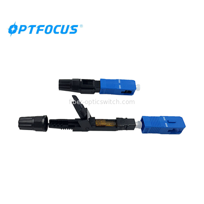 SC / APC SC / FC SC / UPC Fiber Optic Fast Connector For FTTH / FTTB Solution Cables