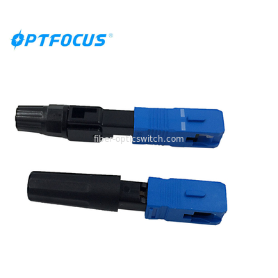 SC / APC SC / FC SC / UPC Fiber Optic Fast Connector For FTTH / FTTB Solution Cables