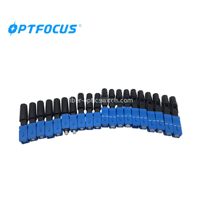 SC / APC SC / FC SC / UPC Fiber Optic Fast Connector For FTTH / FTTB Solution Cables