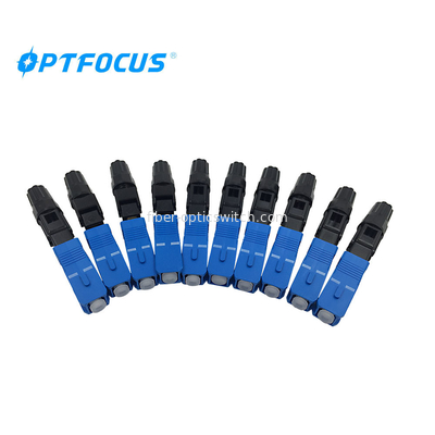 SC / APC SC / FC SC / UPC Fiber Optic Fast Connector For FTTH / FTTB Solution Cables