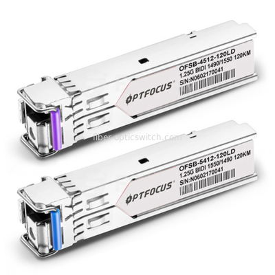 OPTFOCUS sfp Optical Transceiver 1.25G   SM SC 120KM 1490nm/1550NM  SFP Optical Transceiver  OFSB-4512-120LD BI-BD