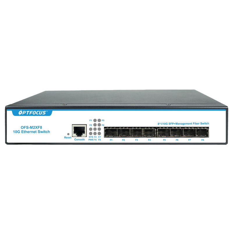 L3 managed 8 port Gigabit / 10G Uplink SFP+ Port Smart Network industrial Managed ethernet Fiber Switch