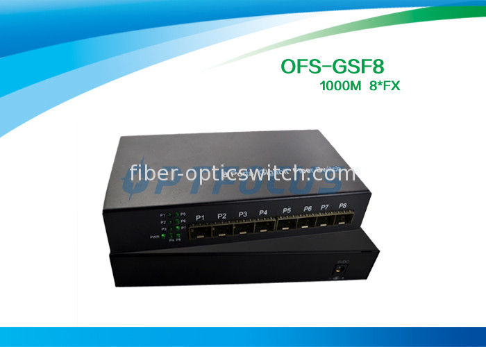 SFP 8G Fiber Optic Switch 8K MAC Addresstable Optical Network Switch Unmanaged