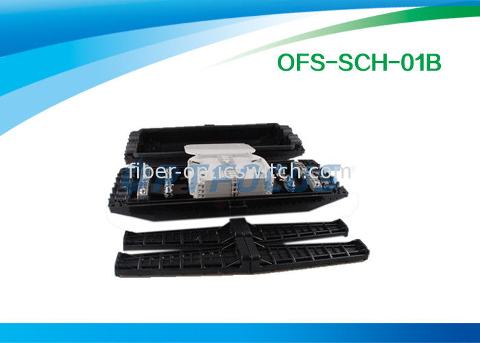 Plastic Fiber Optic Enclosures 8 port Horizontal type 4 outlet 4 inlet 12 fibers
