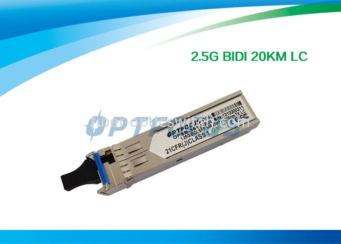 1.25G Bi - Di SFP Optical Transceiver 20km Simplex LC Connector RoHS