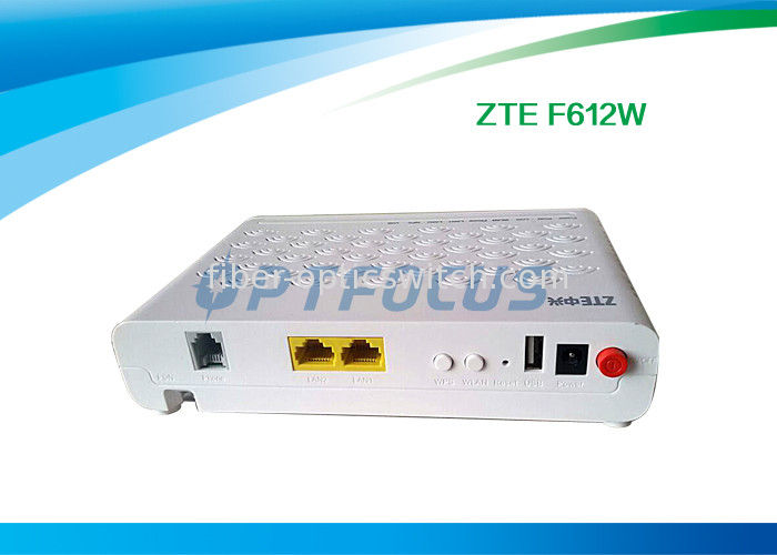 Interface GPON EPON ONU FTTH Mode F612W 12 V DC -5dBm Wifi 10 / 100 / 1000 Base-T