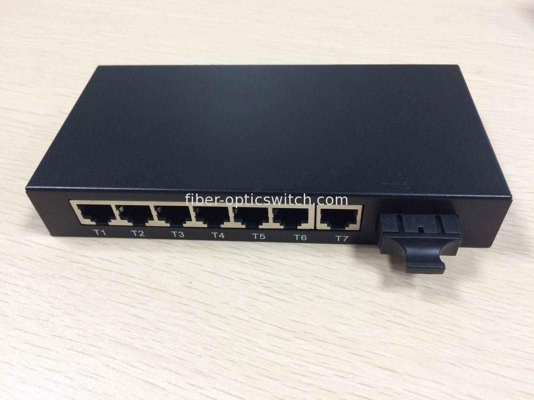 Management fiber optic switch box 100M FX and 7 10 / 100M TX dual fiber SC or SFP slot