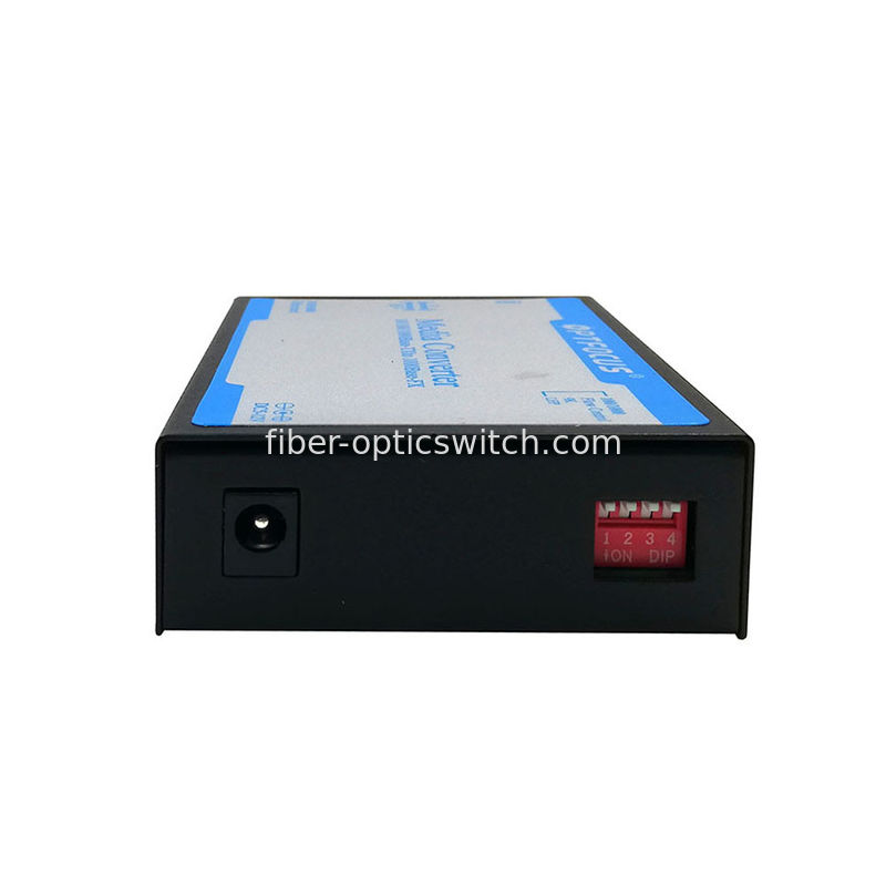 Single Fiber SM SC Fiber Media Converter , 100KM 10 / 100M External PS