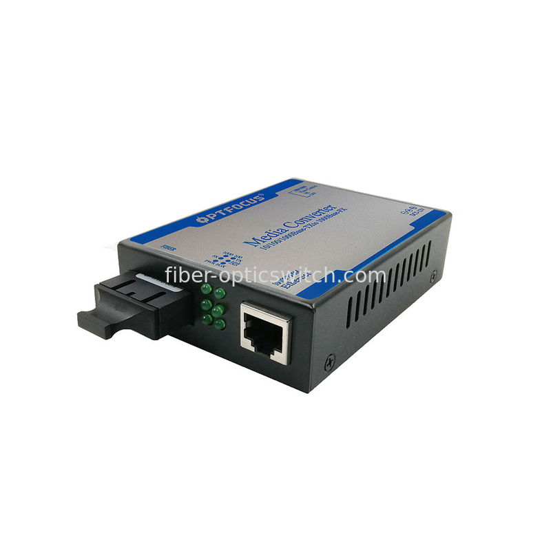 Gigabit Fiber Optical Media Converter 10 / 100 / 1000M 40Km 1310nm