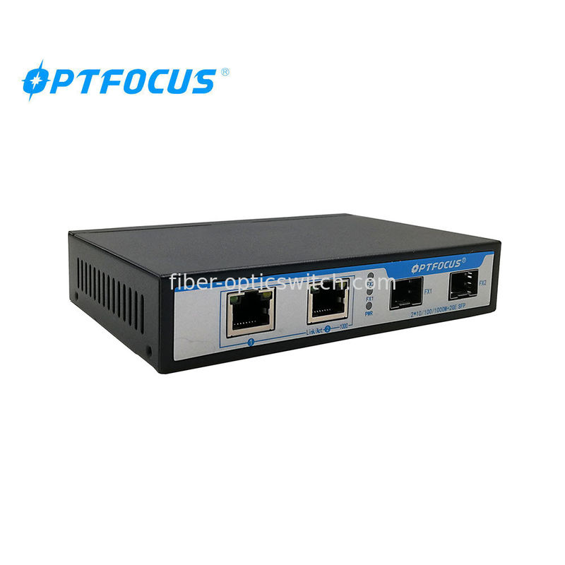 4 Ports Gigabit Ethernet Switch 2 10 / 100 / 1000m Utp Ports And 2 1000m Sfp Slots