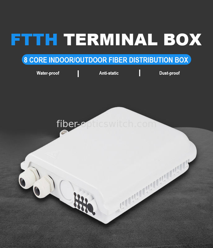 Drop Cable 8 Port TV FTTX 4core Fiber Optic Network Box