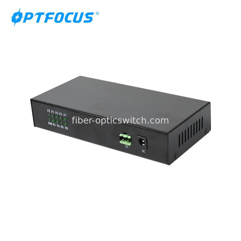 FTTH 10/100/1000M 7W 20Gbps Optical Fiber Switch 120KM DC 12V
