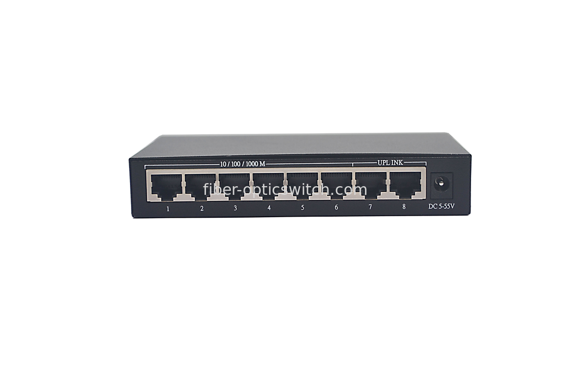 AUTO Negotiation PoE Ethernet Switch Recycling 8 Port 10/100/1000M Switch External PS