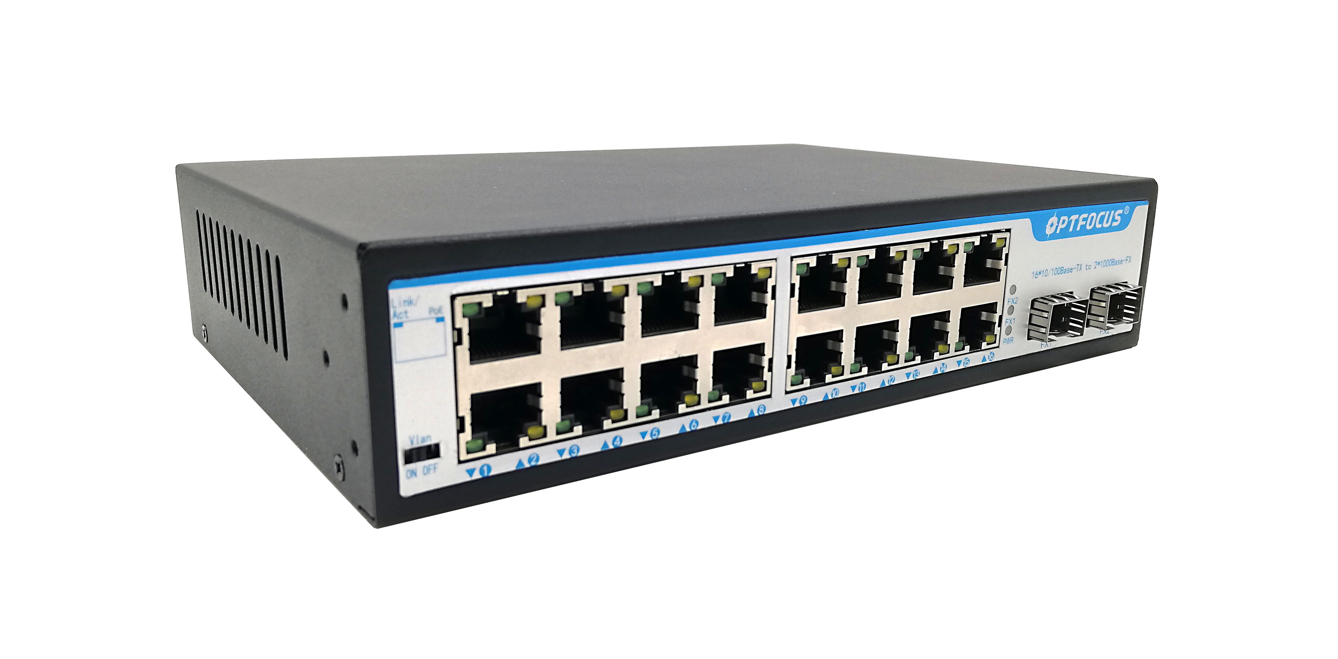 Security Camera CCTV IP Camera 16 Port Gigabit Poe Switch Managed
